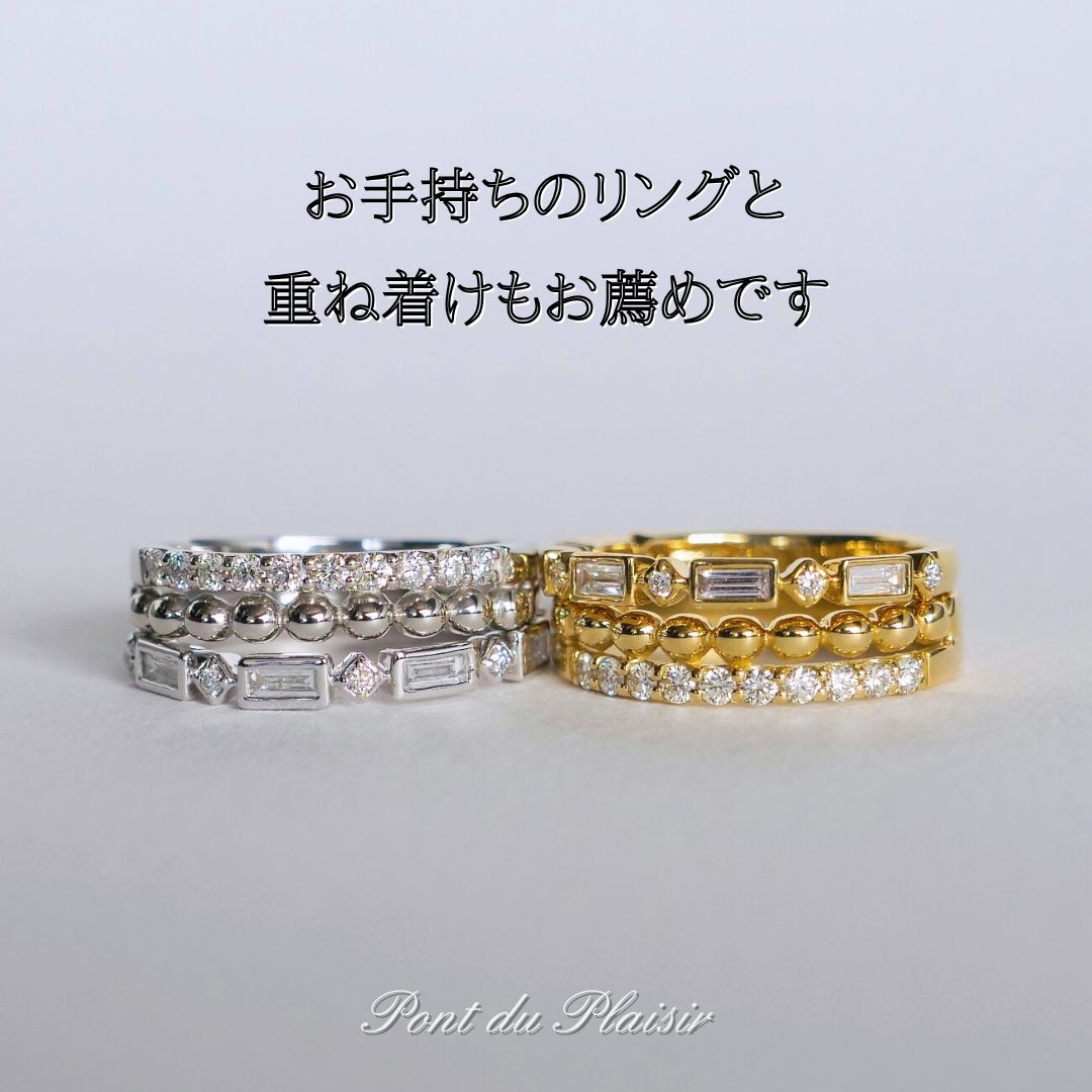 K18PG製ポルカ指輪#12