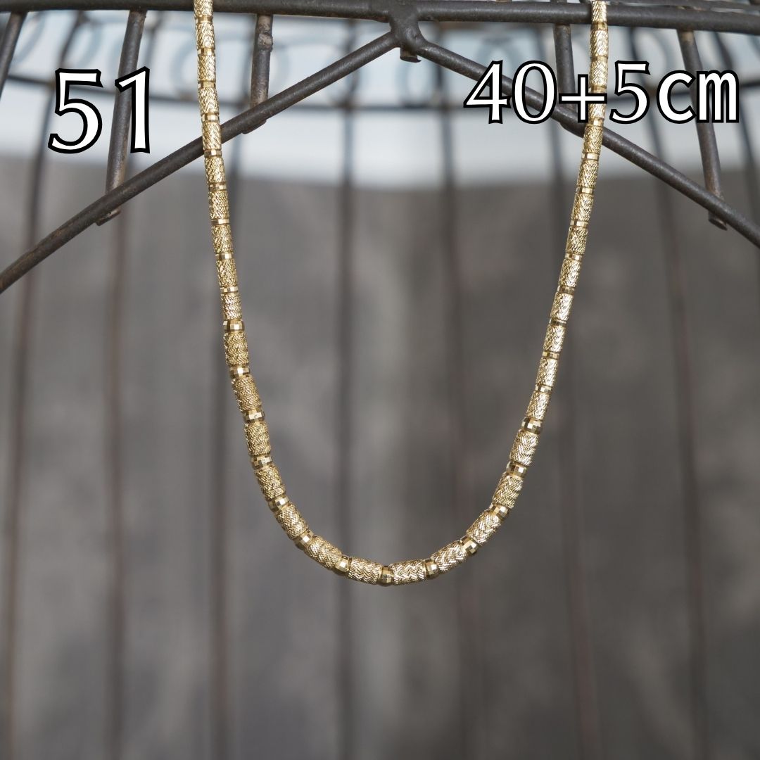 51_K18YG製ネックレス40+5㎝