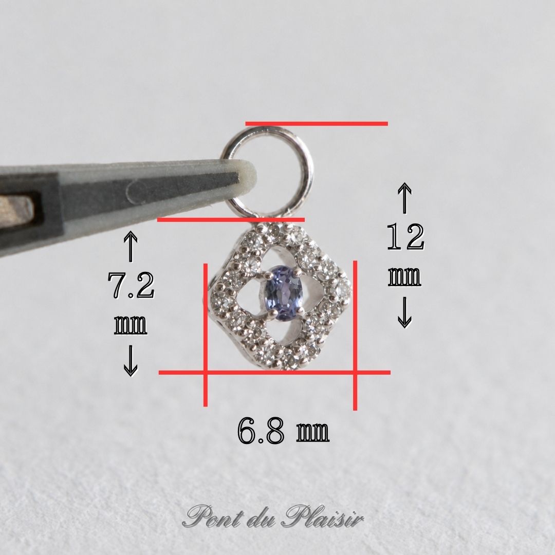 アレキサンドライトピアスチャーム