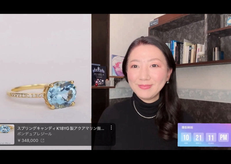 ◆「あなたの物語にジュエリーを」のライブ配信でとても素敵だと思っている事