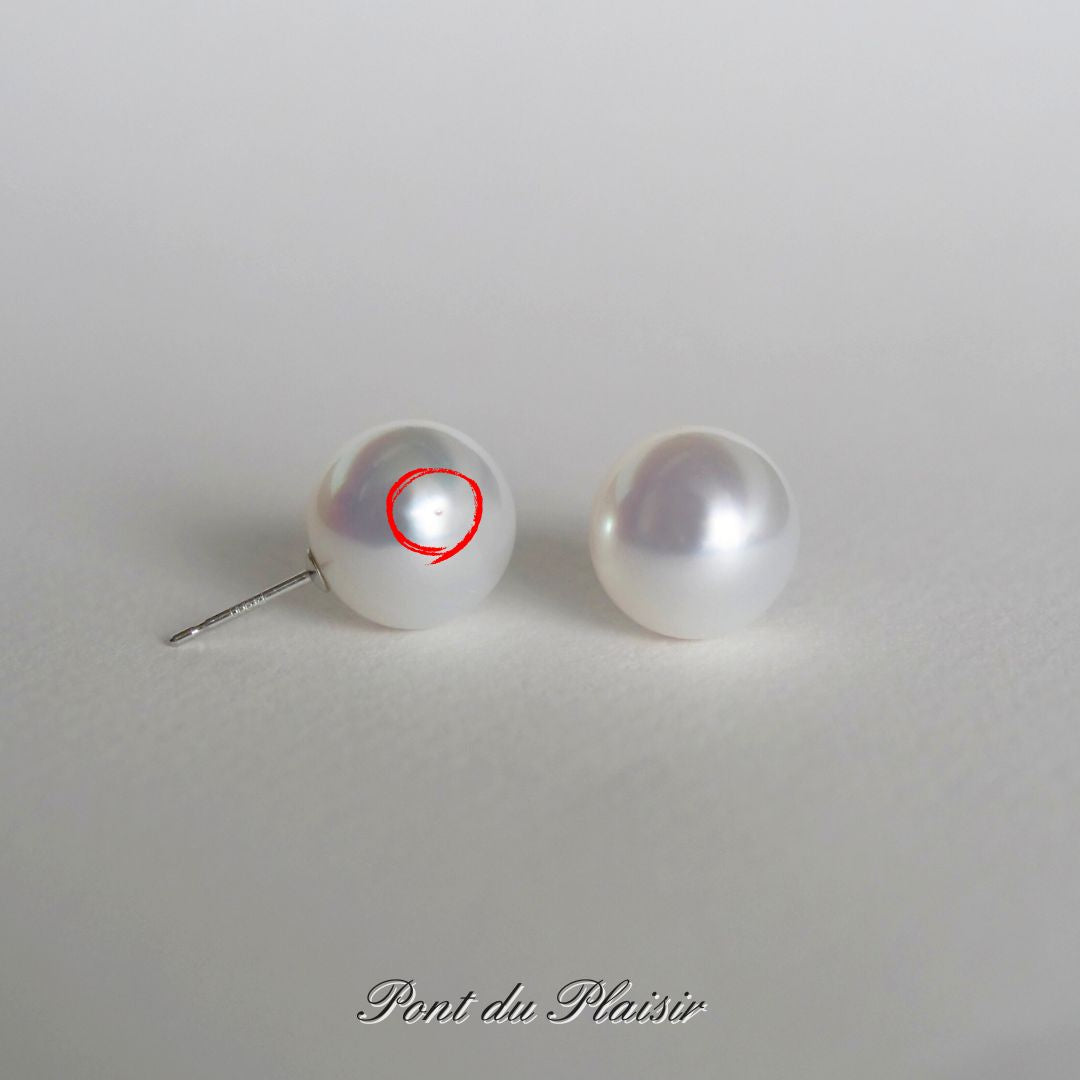 Pt900製13㎜白蝶ピアス