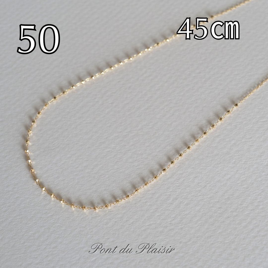 50_K18YG製ネックレス45㎝