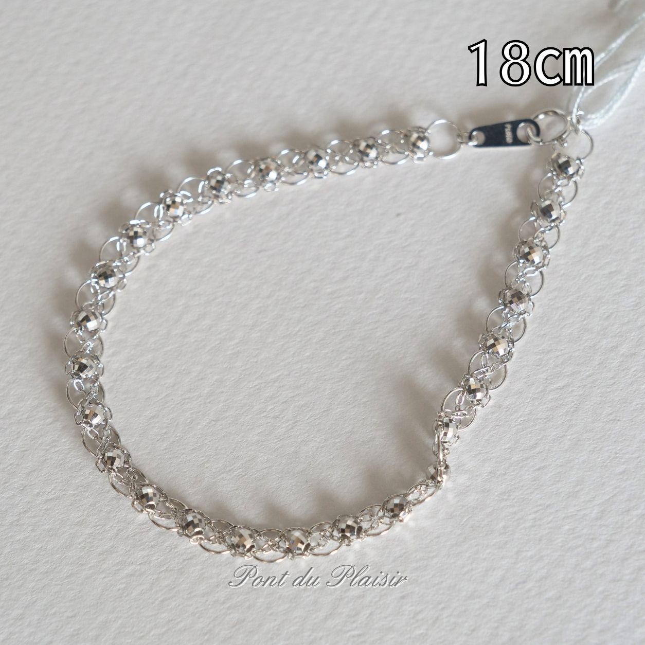 Pt850製セレストブレスレット18㎝